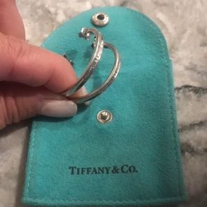 Tiffany&Co medium hoop earrings.
